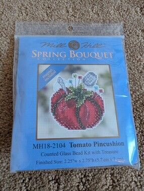 Mill Hill Spring Tomato Pincushion Cross Stitch Kit